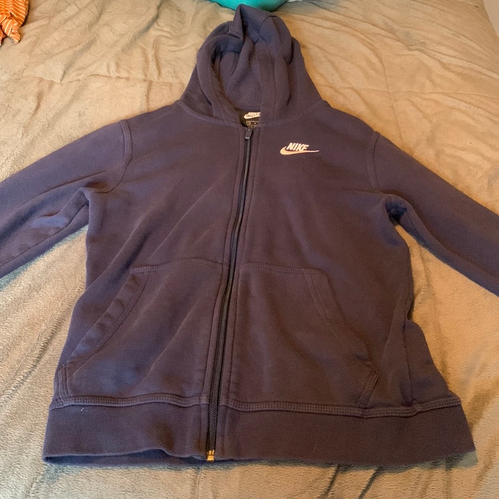 Blue nike zip up